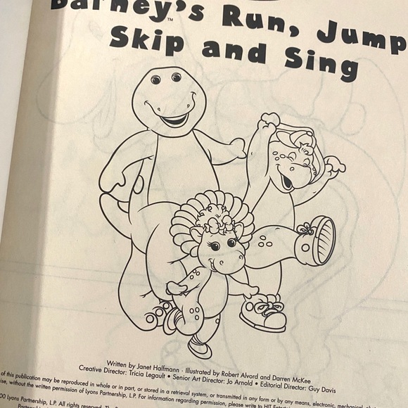 BARNEY THE PURPLE DINOSAUR 90s BUNDLE BJ & BARNEY FIGURES & BARNEY ACTIVITY BOOK - Picture 6 of 8